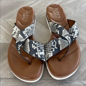 Franco Sarto Snakeskin Pattern Sandals 8